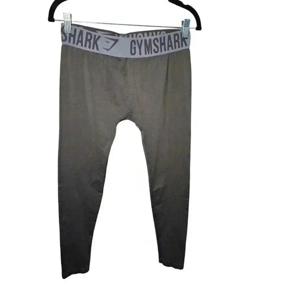 Gymshark Leggings Womens Medium Gray Flex Low Rise - Picture 1 of 9